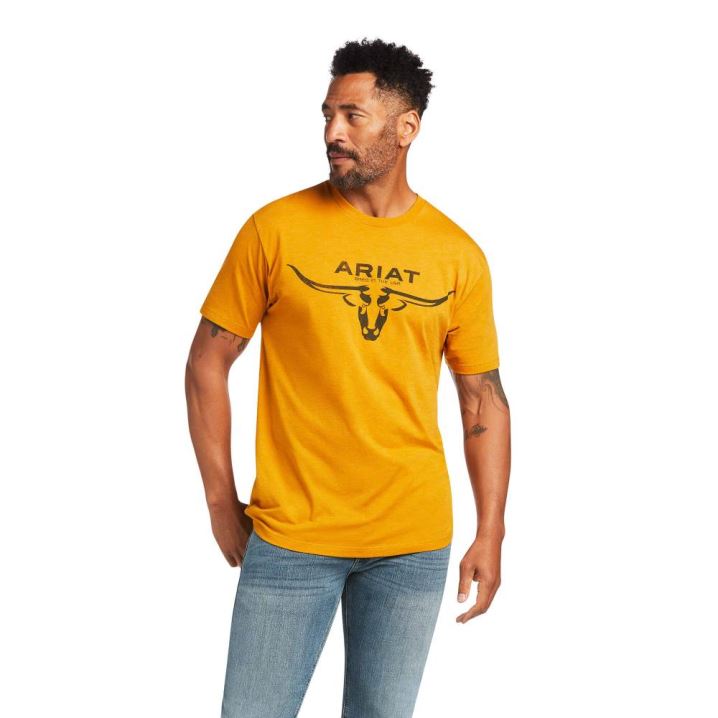 Ariat Ariat Bred in the USA T-Shirt Buckthorn Heather | qfwSvyWj