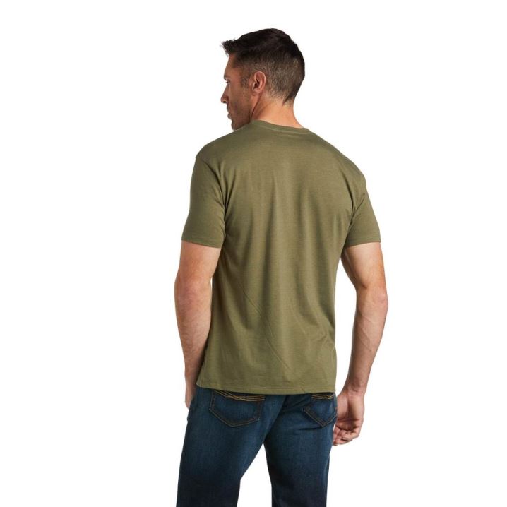 Ariat Ariat Desert Scape T-Shirt Military Heather | Sd1dwPs7