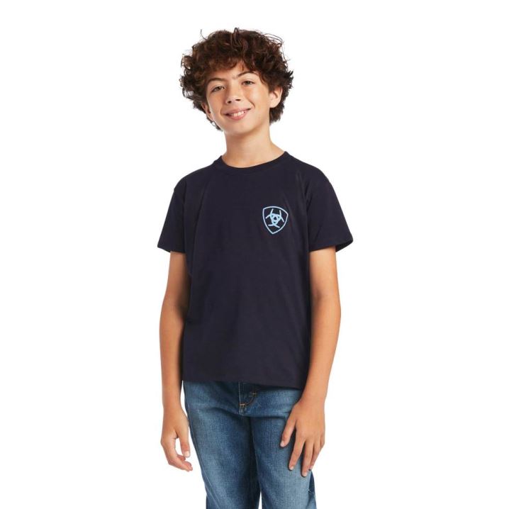 Ariat Ariat Diamond Wood T-Shirt Navy | K5At7seG