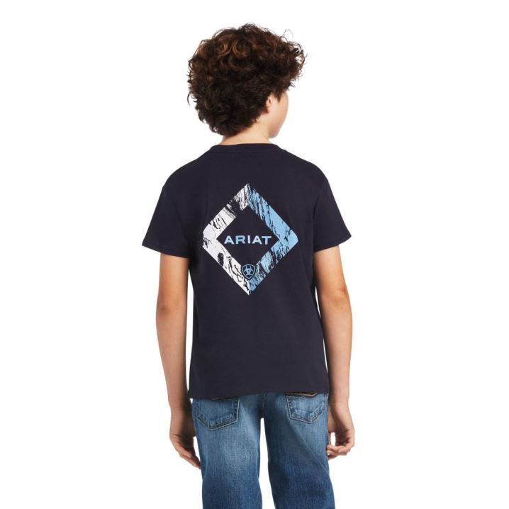 Ariat Ariat Diamond Wood T-Shirt Navy | K5At7seG