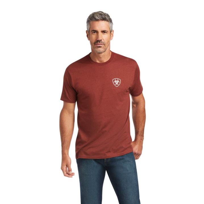 Ariat Ariat Farm T-Shirt Rust Heather | V1voLH37