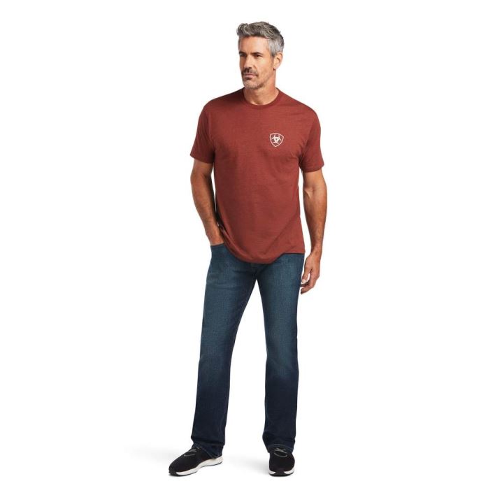 Ariat Ariat Farm T-Shirt Rust Heather | V1voLH37