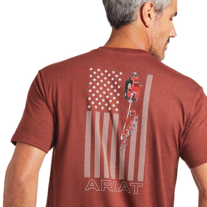 Ariat Ariat Farm T-Shirt Rust Heather | V1voLH37