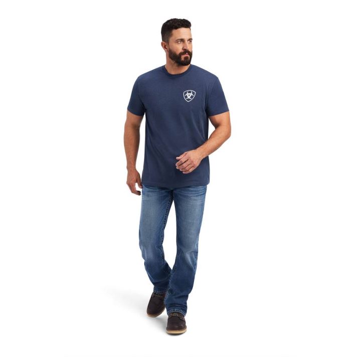 Ariat Ariat Flag T-Shirt Navy | PBlvciFS