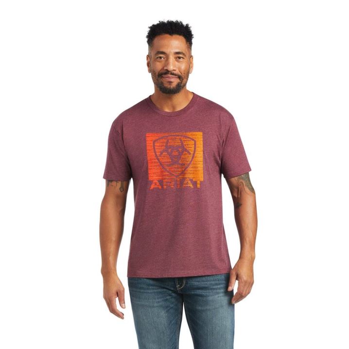 Ariat Ariat Gradient T-Shirt Bordeaux | 9sVcWN3e