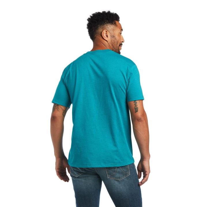 Ariat Ariat Gradient T-Shirt Türkis Grün | fvARhv9s