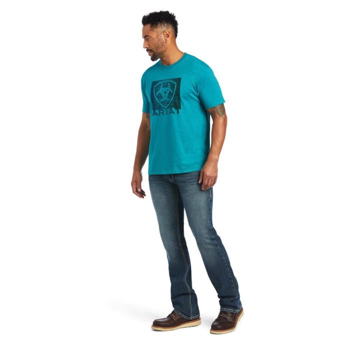 Ariat Ariat Gradient T-Shirt Türkis Grün | fvARhv9s