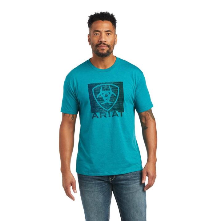 Ariat Ariat Gradient T-Shirt Türkis Grün | fvARhv9s