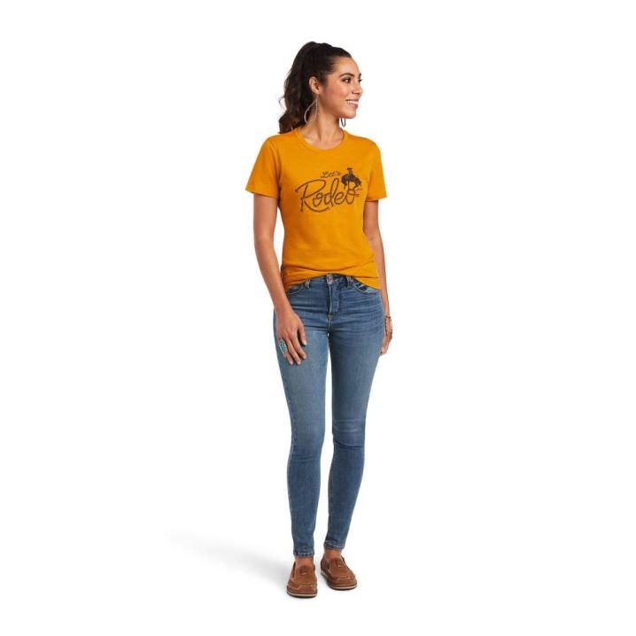 Ariat Ariat Let's Rodeo T-Shirt Buckhorn Heather | vvEJ4LfN