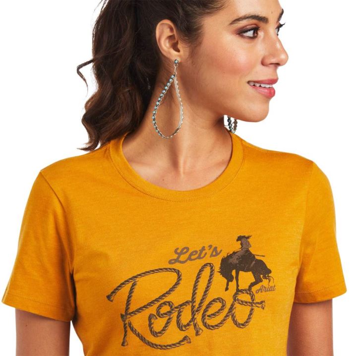 Ariat Ariat Let's Rodeo T-Shirt Buckhorn Heather | vvEJ4LfN