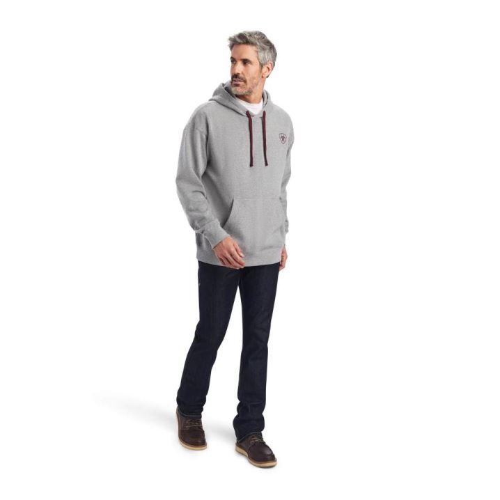 Ariat Ariat Logo Hoodie Grau | 5Ij3rkTs