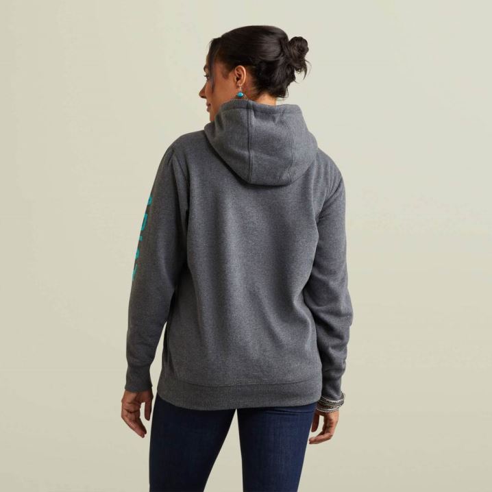 Ariat Ariat Logo Hoodie Grau | hMlfqvoZ