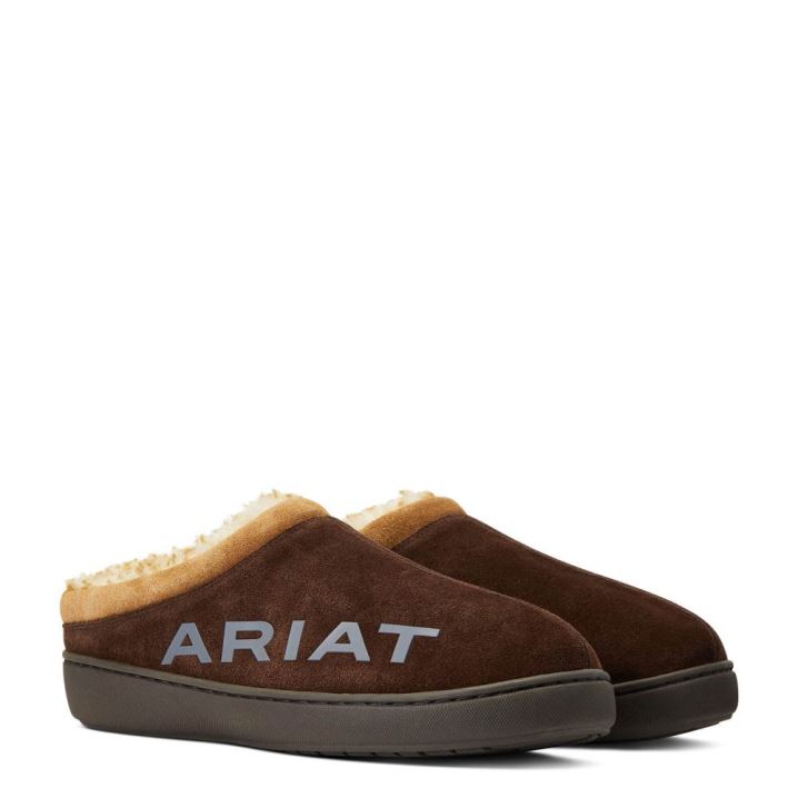 Ariat Ariat Logo Mit Kapuze Back Clog Schokolade | Z7n4dCwf