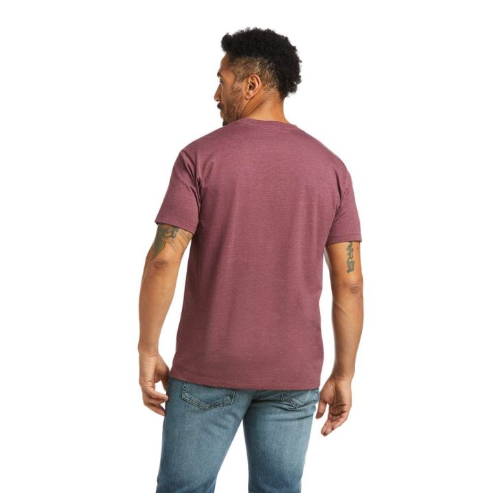 Ariat Ariat Premium Wave T-Shirt Bordeaux | bzeILDUK