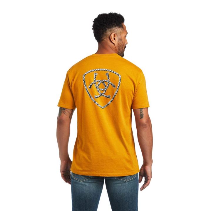 Ariat Ariat Rope Shield T-Shirt Buckthorn Heather | W6xPolEX