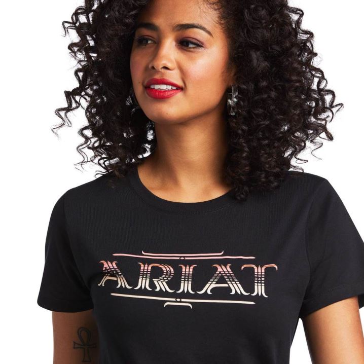 Ariat Ariat Serape Stylen T-Shirt Schwarz | oSfRDYJI