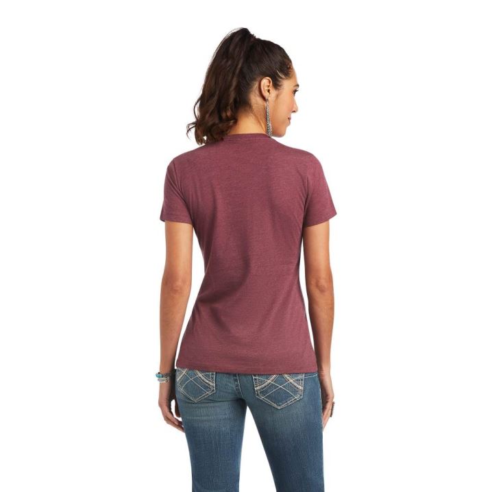 Ariat Ariat Sol T-Shirt Bordeaux | mDDkywfZ