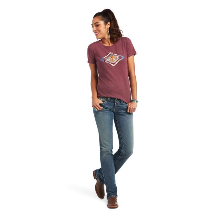 Ariat Ariat Sol T-Shirt Bordeaux | mDDkywfZ