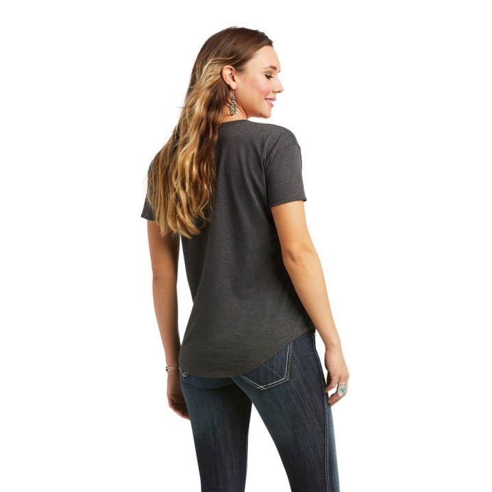 Ariat Ariat TBird Tee Grau | OnO0DTou