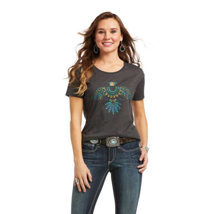 Ariat Ariat TBird Tee Grau | OnO0DTou