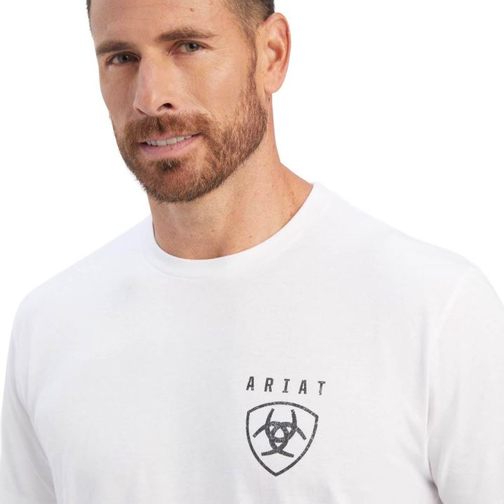 Ariat Ariat Vertical Freedom T-Shirt Weiß | XHXGp7kU