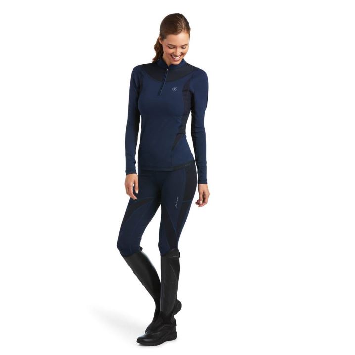 Ariat Ascent 1/4 Zip Baselayer Navy | Lh2rJYF4