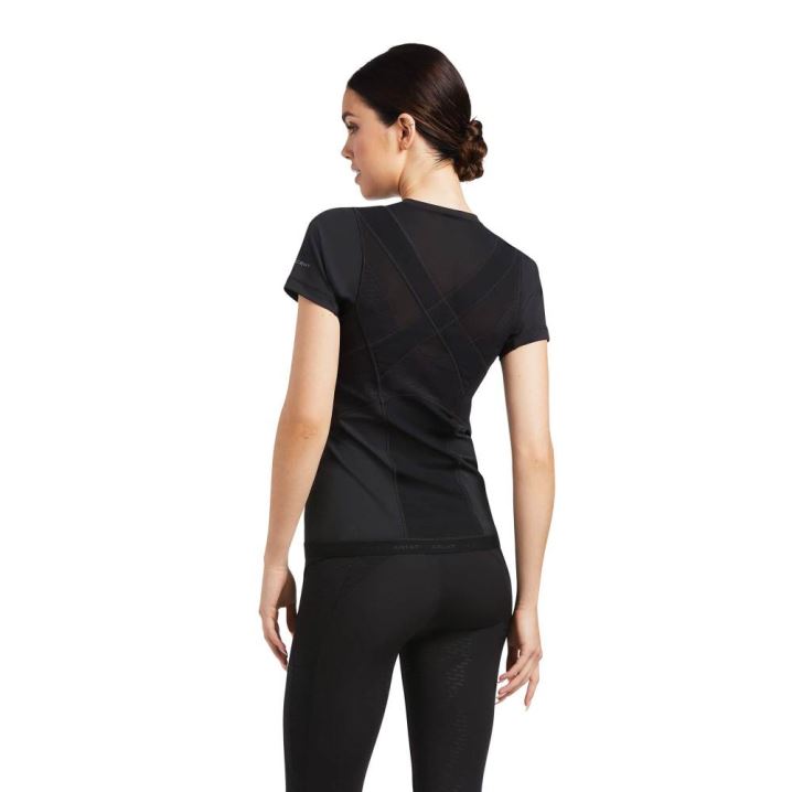 Ariat Ascent Crew Baselayer Schwarz | MmLXQUXk