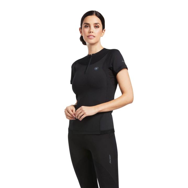 Ariat Ascent Crew Baselayer Schwarz | MmLXQUXk