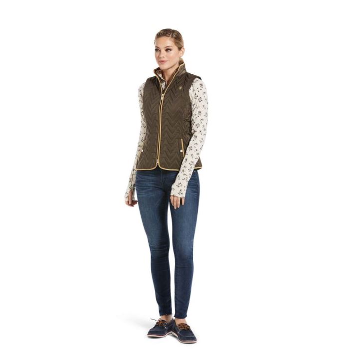 Ariat Ashley Insulated Vest Banyan Bark | vyqOSkpg