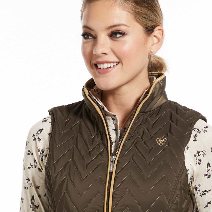 Ariat Ashley Insulated Vest Banyan Bark | vyqOSkpg