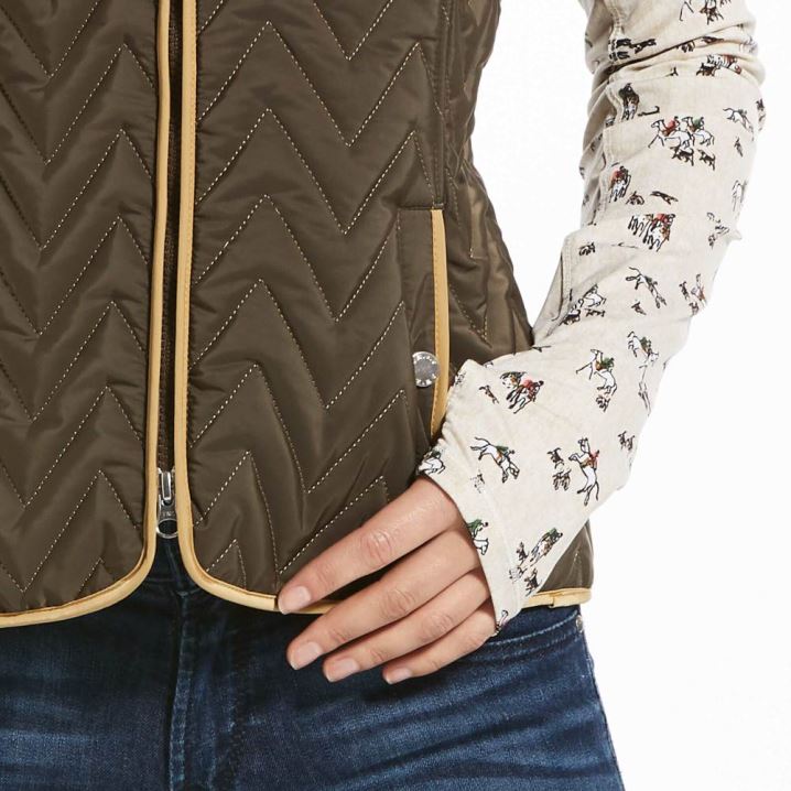 Ariat Ashley Insulated Vest Banyan Bark | vyqOSkpg