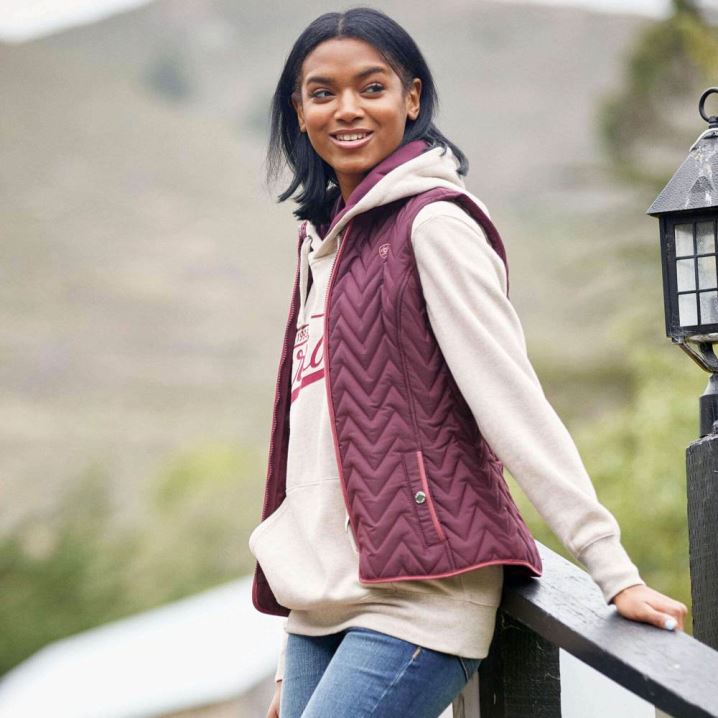 Ariat Ashley Insulated Vest Wine Tasting | PEMUTIM2