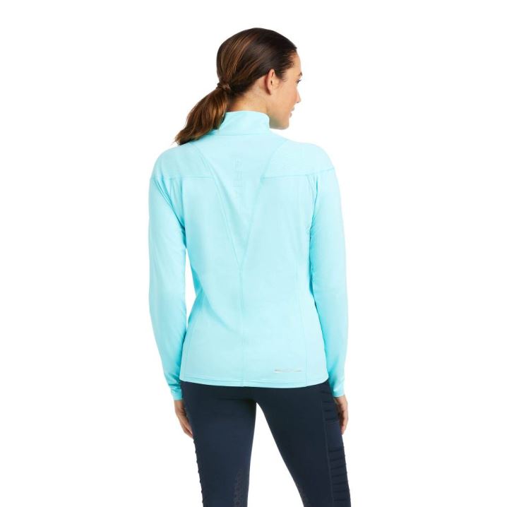 Ariat Auburn 1/4 Zip Baselayer Blau | mf9bVH3j