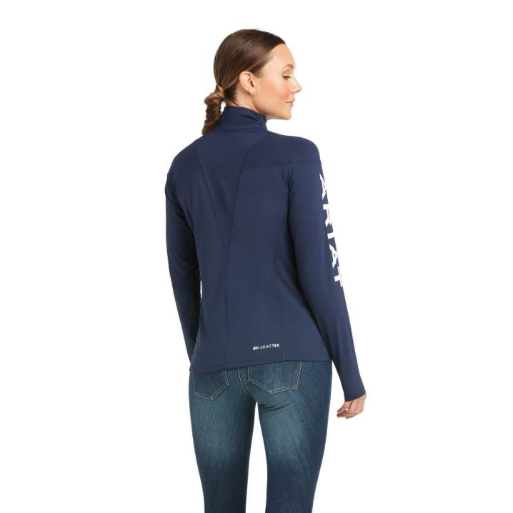 Ariat Auburn 1/4 Zip Baselayer Navy | Uzzx6DMX