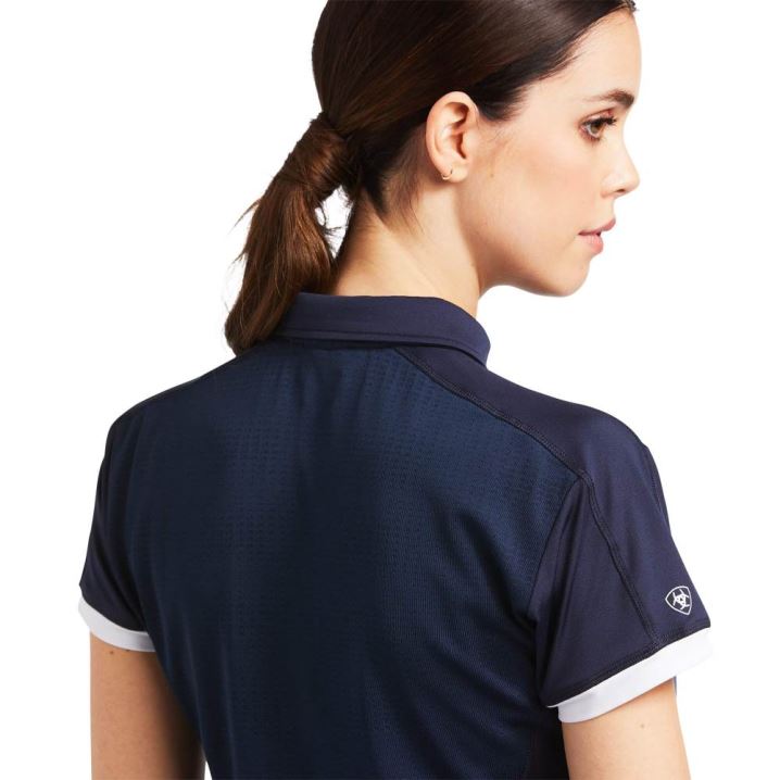 Ariat Bandera 1/4 Zip Polo Navy | gBDvoyrN