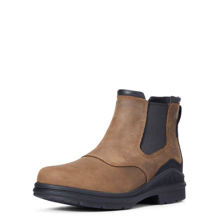 Ariat Barnyard Twin Gore II Wasserdichte Boot Braun | umEfta72