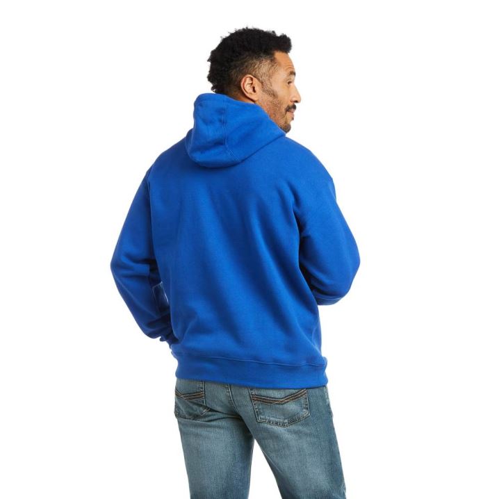 Ariat Basic Hoodie Sweatshirt Cobalt Embossed Option | QWdHEyAf