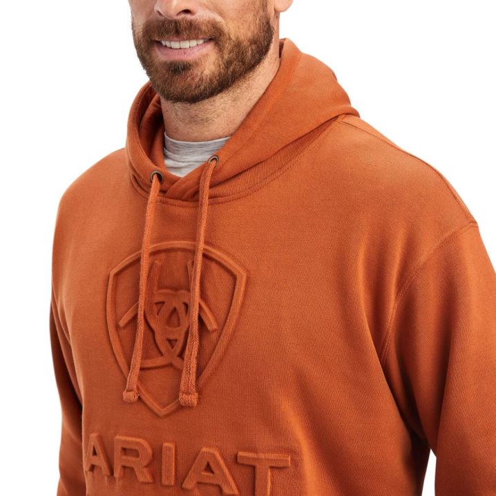 Ariat Basic Hoodie Sweatshirt Mocha Bisque Logo | Cnv08lu0