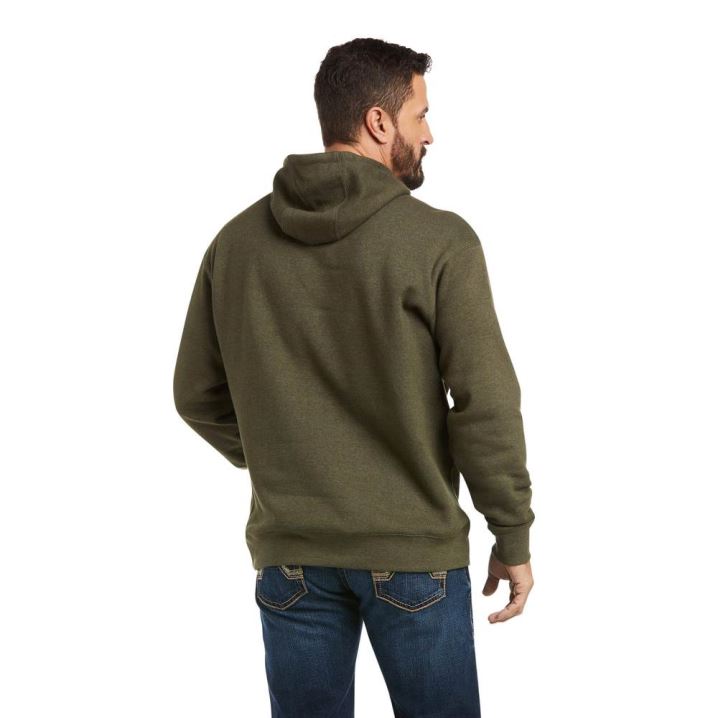 Ariat Basic Hoodie Sweatshirt Olivgrün | 4MOaaENr