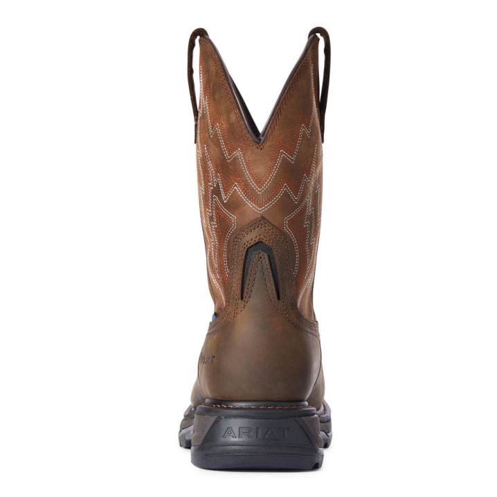 Ariat Big Rig Wasserdichte Composite Kappe Arbeits Boot Dunkelbraun | QflRqCkO