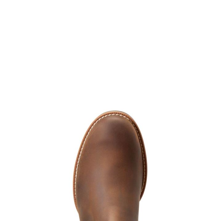 Ariat Booker Ultra Round Kappe Western Boot Braun | 1470DUBo