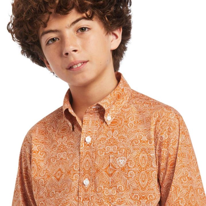 Ariat Braylon Klassische Fit Shirt Amber Dusk | 5wL3Poaf