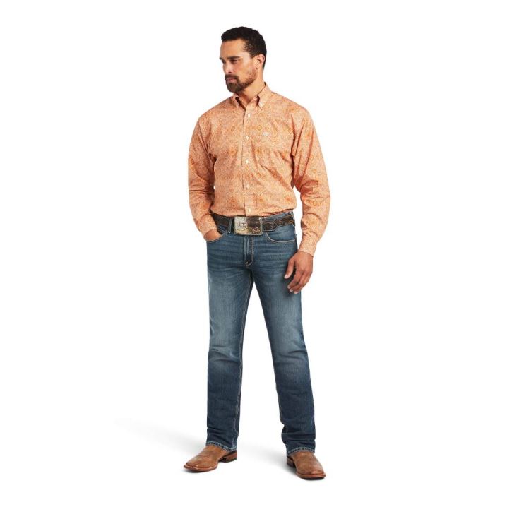 Ariat Braylon Klassische Fit Shirt Amber Dusk | qHPjUzr6