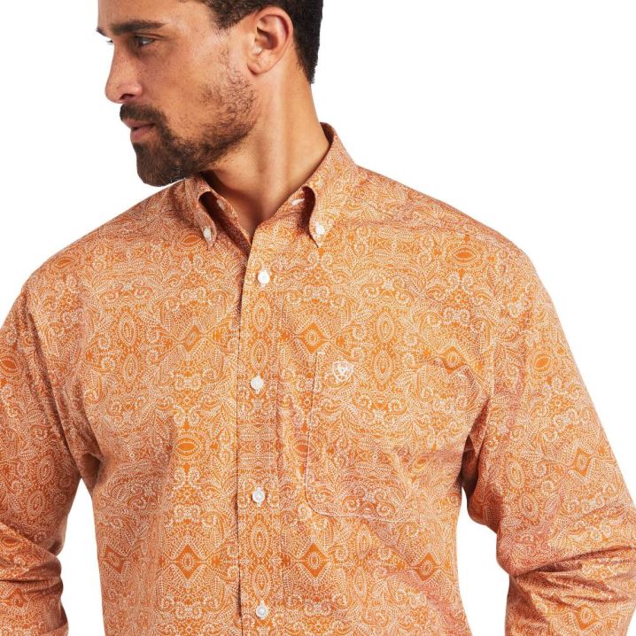 Ariat Braylon Klassische Fit Shirt Amber Dusk | qHPjUzr6