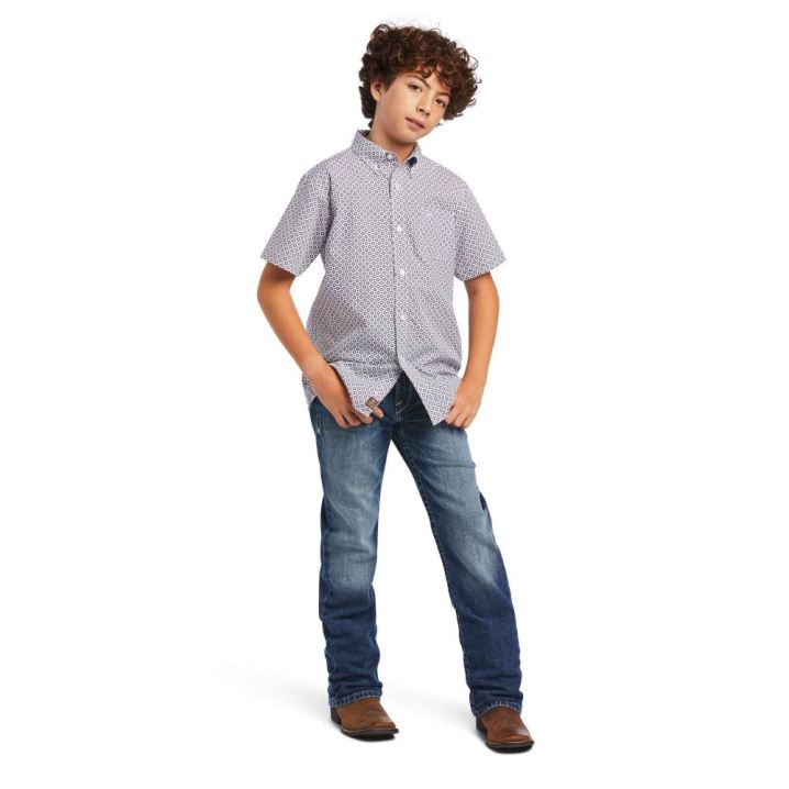 Ariat Brecken Klassische Fit Shirt Lavendel | WwybbKjk