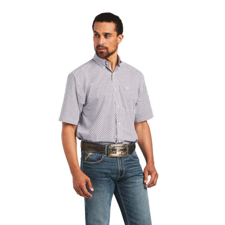 Ariat Brecken Klassische Fit Shirt Lavendel | waVuNsxM