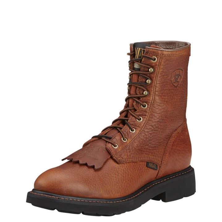 Ariat Cascade 8" Arbeits Boot Orange | 4AhFdB69