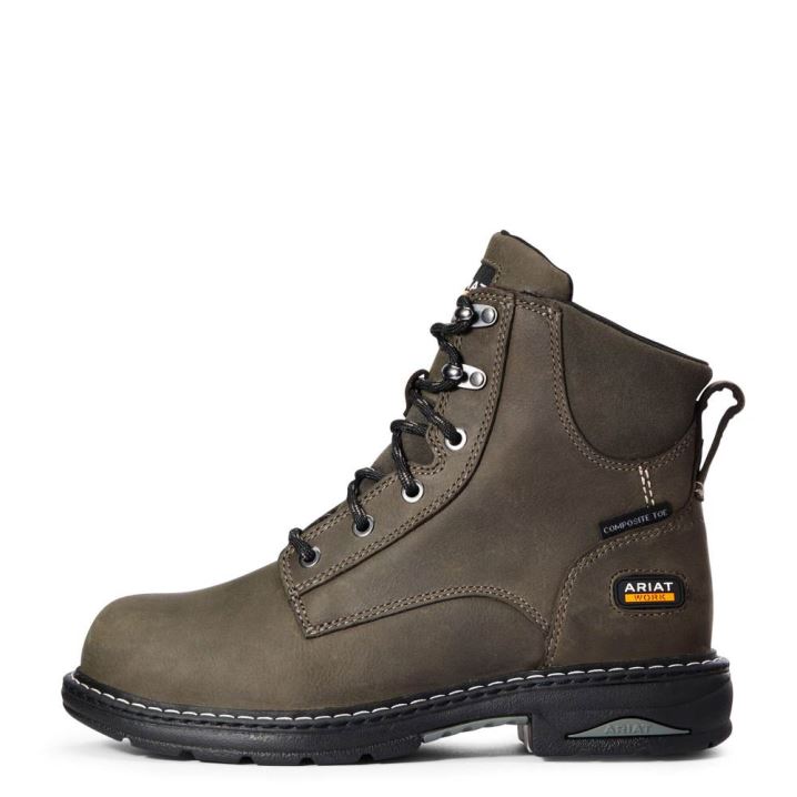 Ariat Casey 6" Composite Kappe Arbeits Boot Grau | FgpQumFA