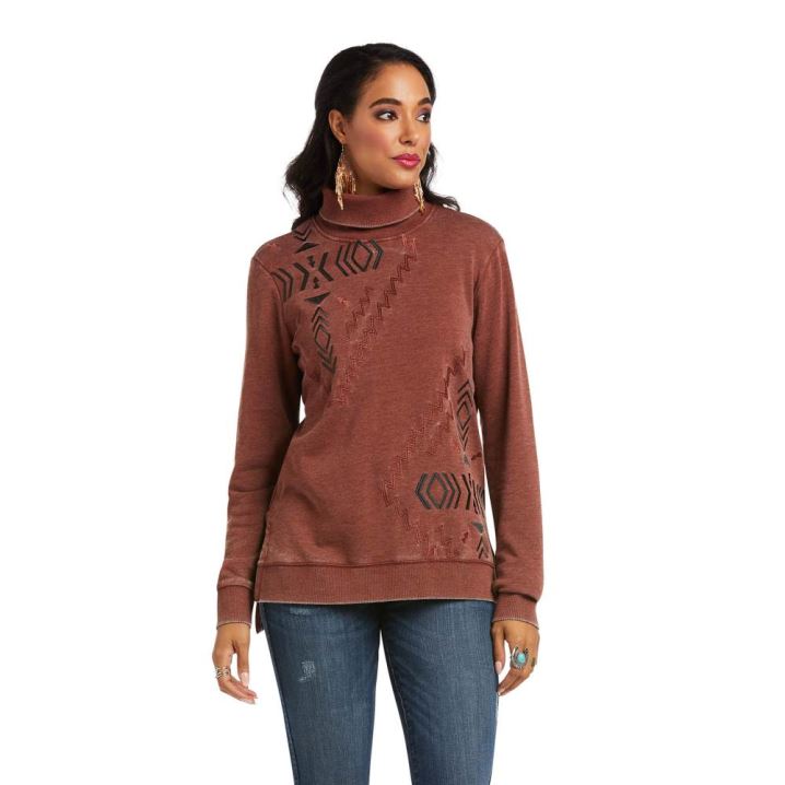 Ariat Cha Cha Badelatschen Sweatshirt Rosa | kKferx8U