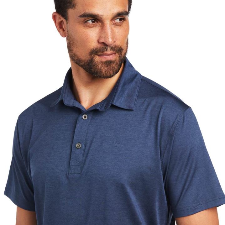 Ariat Charger 2.0 Fitted Polo Navy | kO7ip6gV